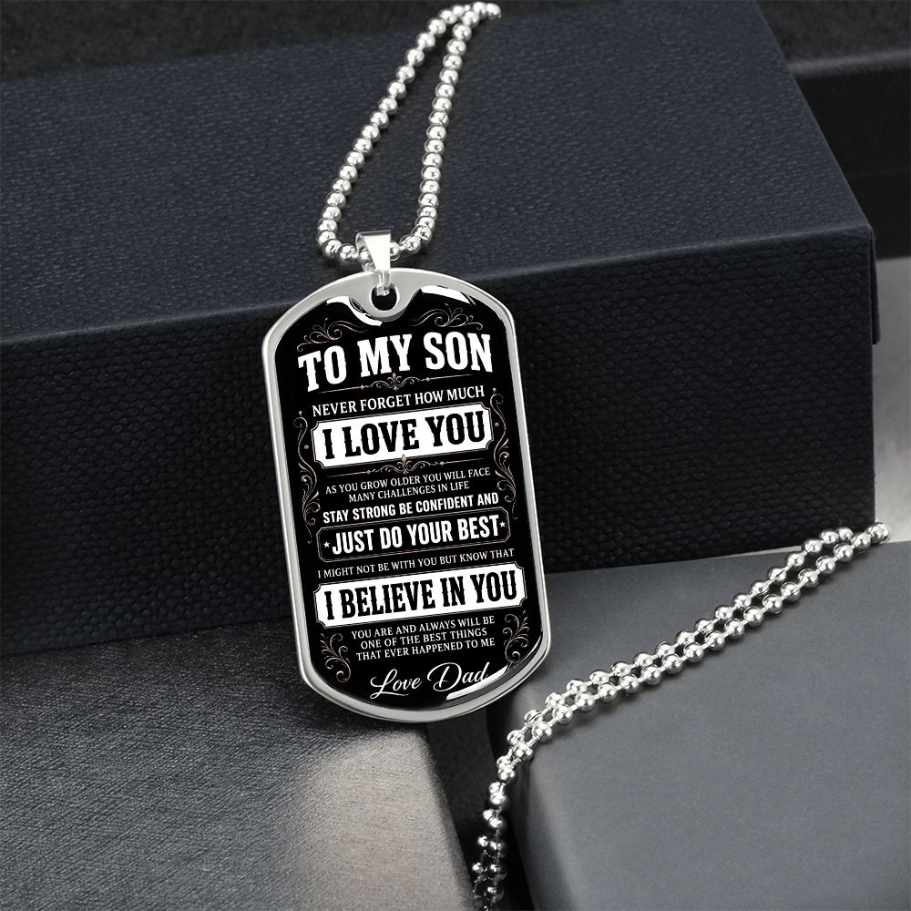 To My Son - I Believe In You - INCLUDES FREE SHIPPING
