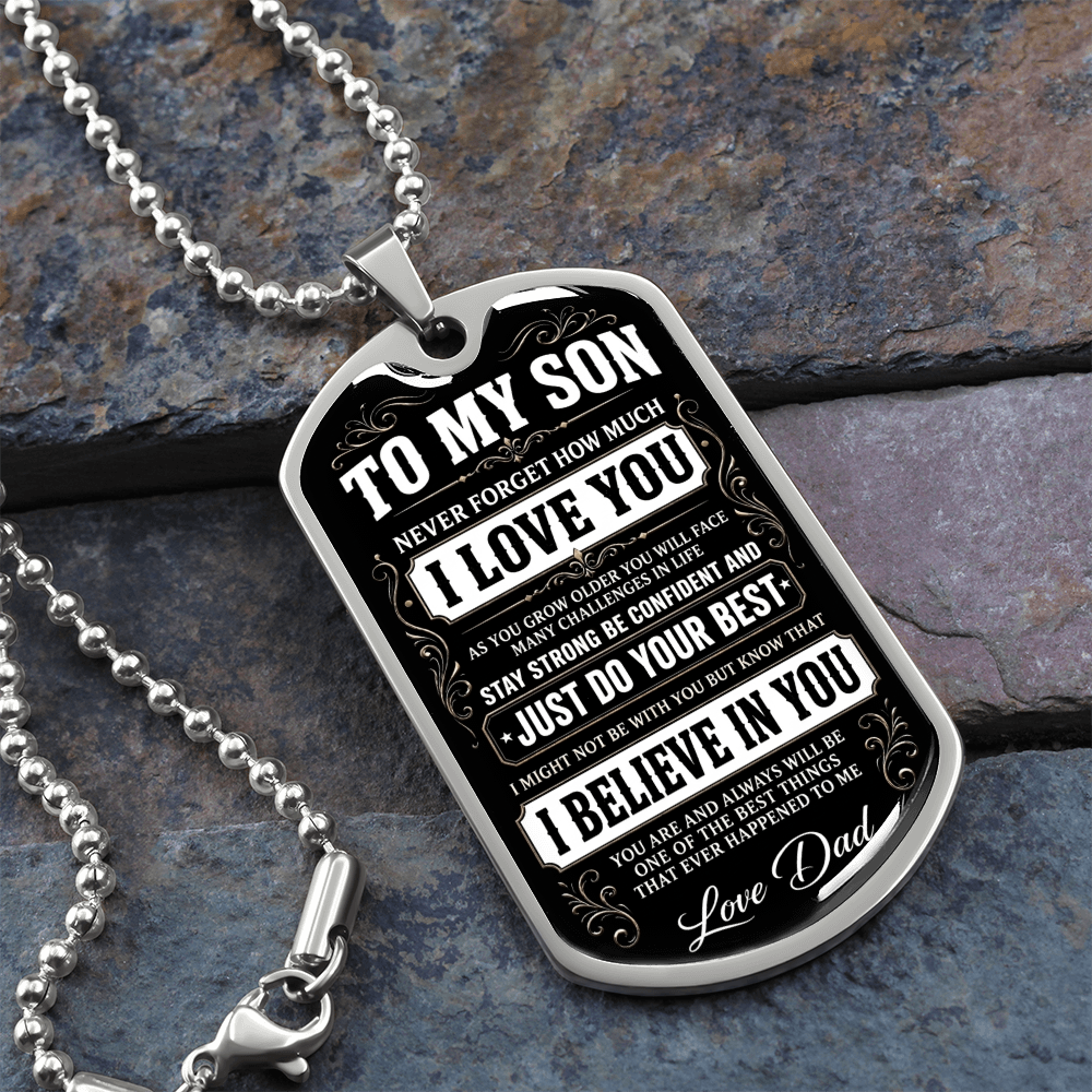 To My Son - I Believe In You - INCLUDES FREE SHIPPING