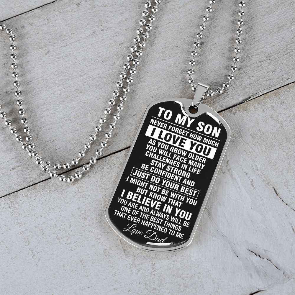 To My Son - Just Do Your Best - INCLUDES FREE SHIPPING