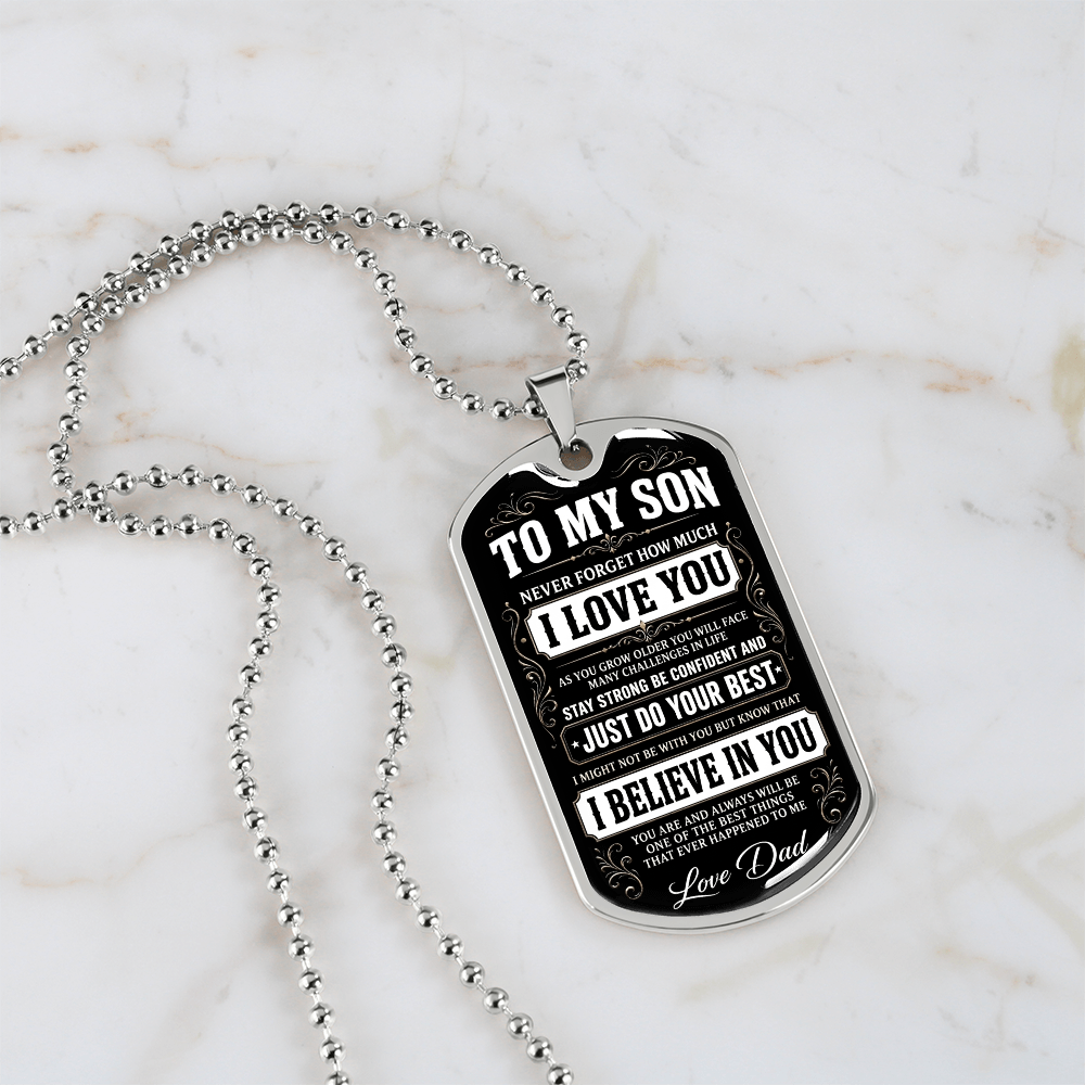 To My Son - I Believe In You - INCLUDES FREE SHIPPING