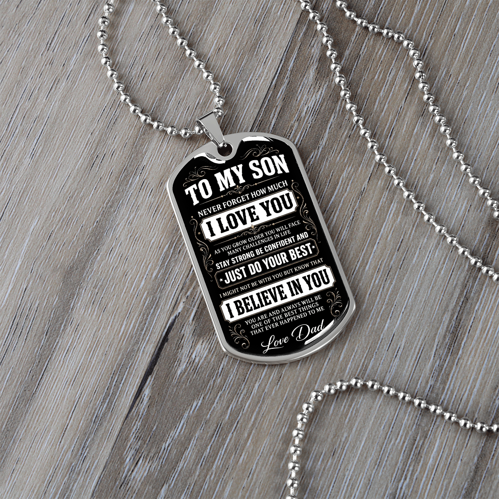 To My Son - I Believe In You - INCLUDES FREE SHIPPING