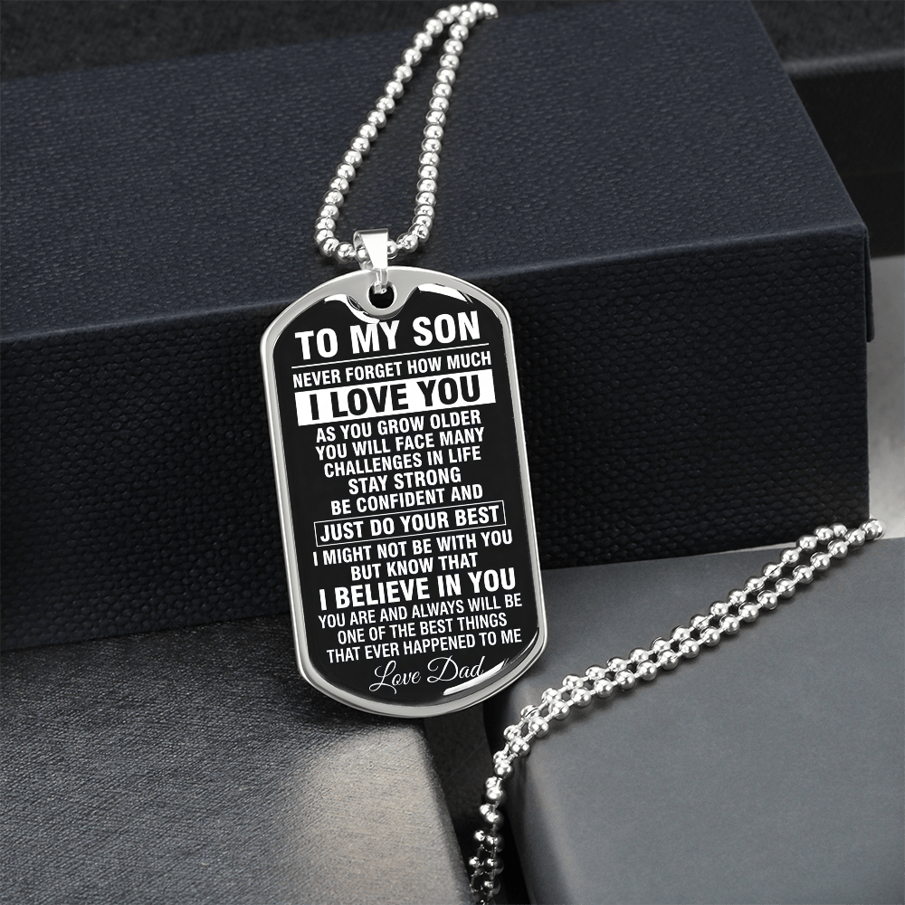 To My Son - Just Do Your Best - INCLUDES FREE SHIPPING