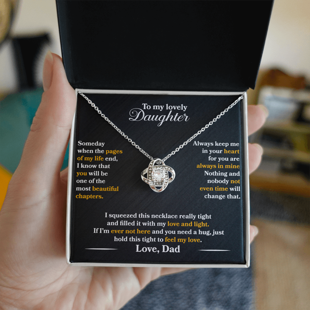 To My Lovely Daughter - Always Keep Me In Your Heart - Love Dad - INCLUDES FREE SHIPPING