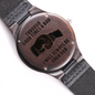 Through Good Times & Bad - Engraved Wooden Watch
