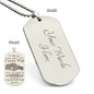 Son - Never Forget I Love You - Love Dad - Engraved Dog Tag Necklace