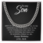 Son - Wonderful Person - Cuban Link Chain