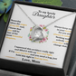 Daughter - Always keep Me In Your Heart - Forever Love Necklace